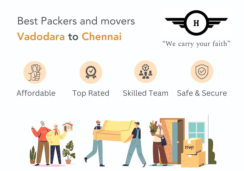 Packers and Movers Vadodara to Chennai